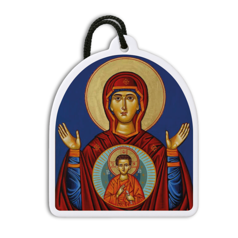 Blessed Mother Icon - Watermelon