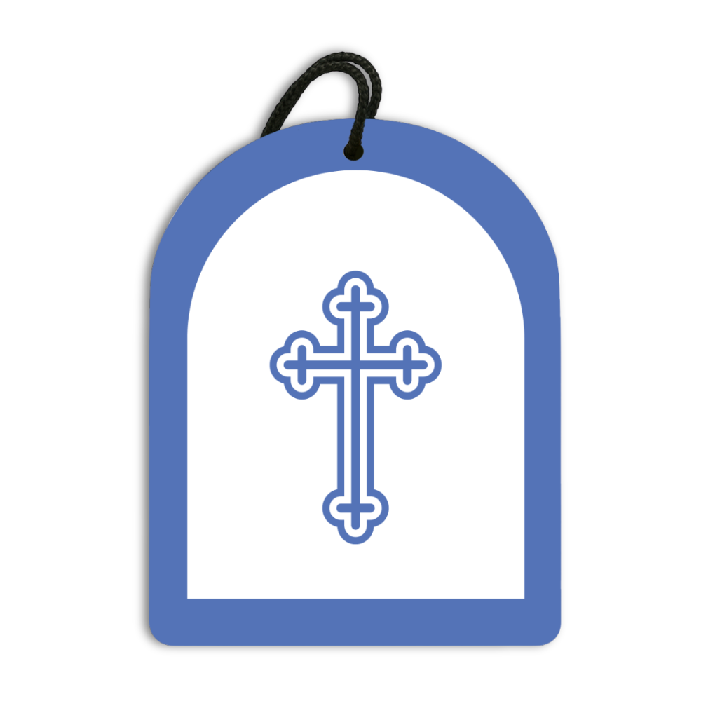 Blue Orthodox Cross – Ocean