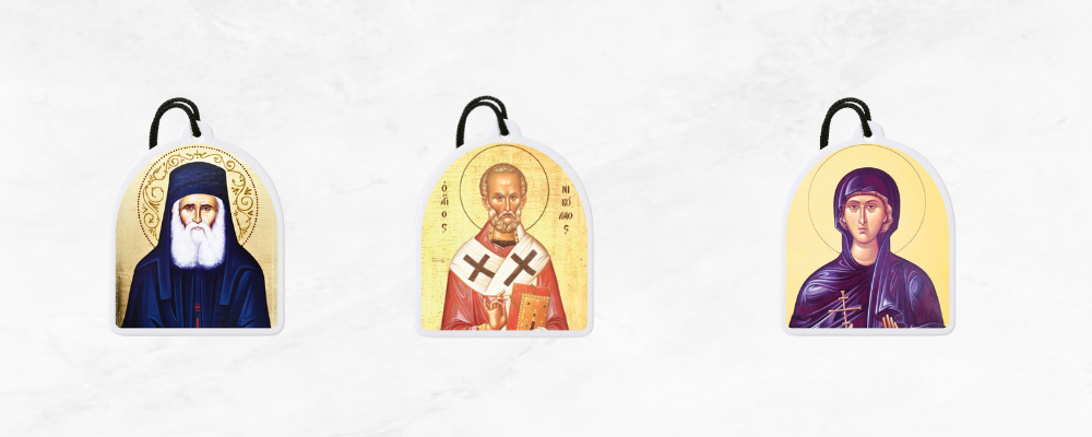Greek Orthodox Saints Air Freshener for Your Car